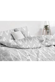 L'essentiel linge de maison Olivia - Gris - Juego de funda nórdica individual de 2 piezas